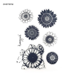 ove Sunflower Silicone Seal Stamps DIY Scrapbooking Embossing Photo Album Decor Paper Card Craft Art Handmade