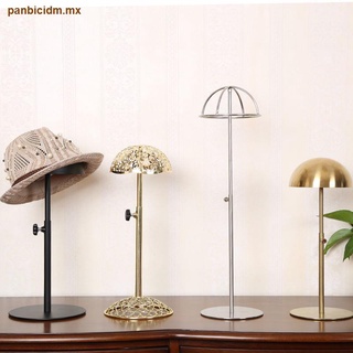 Soporte para sombrero de hierro, soporte para el estante de exhibición de la tienda en el hogar, soporte para sombrero, soporte para exhibición en el piso, soporte para sombrero, modelo de soporte para sombrero