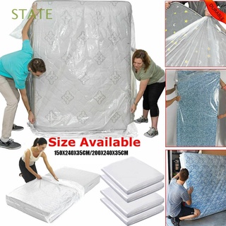 STATE Universal Dust Cover Transparent Mattress Protector Mattress Cover for Bed S/L Moving House Storage Waterproof Household Protective Case