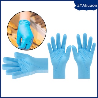 50Pairs Universal Kitchen Household Strong Nitrile Disposable Gloves Powder Free Soft Beauty Hair Dye Glove for Home