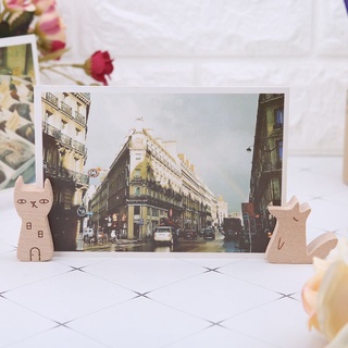 VERD Cute Cartoon Animal Wooden Information Folder Photo Clip Note Memo Notes Display Board Clamps Message Stand Holder (6)