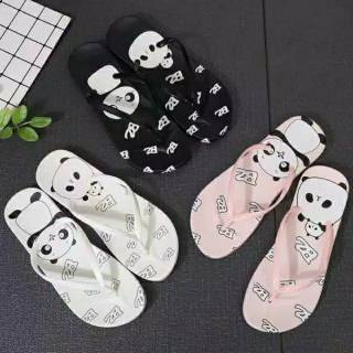 Sandalias de mujer con diseño de panda/ chanclas