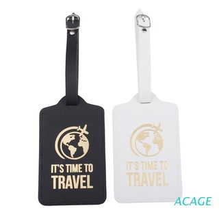 acage cuero pu equipaje etiquetas protección privacidad bolsa de viaje etiquetas maleta etiqueta