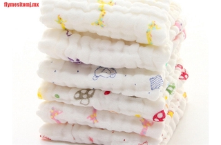 [flymesitomj]Baby Cotton Gauze Towel Baby Towel Wash Cloth Handkerchiefs (1)