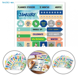 kniki Portable Note Sticker Wide Application Reminding Planner Sticker Decorative for Kids
