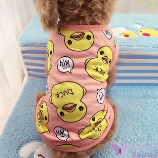 mascota primavera verano ropa de perro adorable amarillo pato chaleco para cachorros mascotas suministros