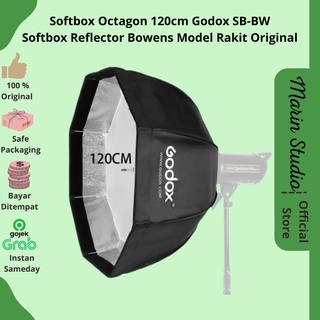 Octagon Softbox 120cm Godox SB-BW Softbox Reflector Bowens Original Raft modelo
