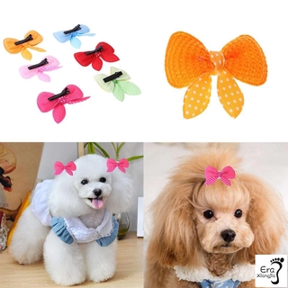 Era Xiangjia10pcs Dog Cat Hairpins Pet Butterfly Shape Bows Hair Clip