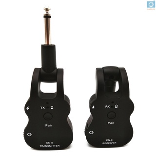 uhf sistema usb recargable pick up transmisor receptor de audio inalámbrico para guitarra eléctrica accesorio de instrumento musical bajo