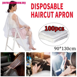 [Sun] 100 unidades desechables peluquería peluquería chal capa de tela capa impermeable