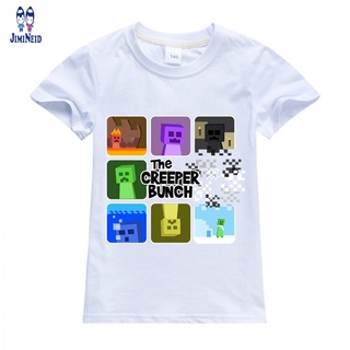 Unisex niños algodón camiseta Top nueva manga corta tttshirt Minecraft ChildrensTTshirt