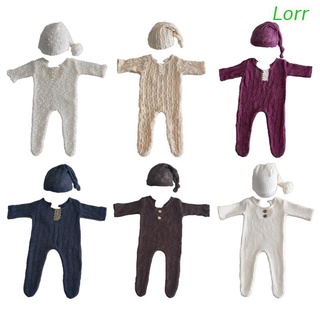 Lorr 2 pzs juego De mamelucos para recién nacidos De fotografía/monos/monos De Manga larga/monos/monos/Manga/malla/ropa para niños/ducha regalo
