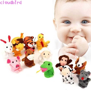 12pcs terciopelo pequeño animal en jardín bebé historias ayudante dedo títeres juguetes conjunto de regalo de navidad para niños (5)