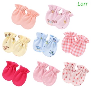 Lorr 1 Par guantes antirrayas De algodón Para recién nacidos/protección Facial/recién nacidos Para niños