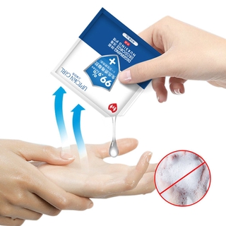 Desinfectante de manos desechable antibacteriano hogar portátil no lavado alcohol esterilización de manos desinfección 75% gel 50 pcs (1)