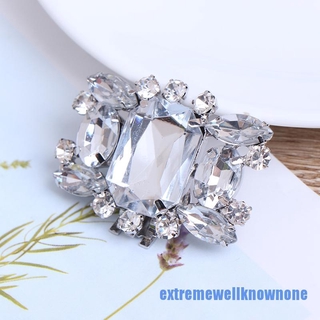 [enmx] 1 pieza de hebillas elegantes para zapatos de aleación con diamantes de imitación para mujer