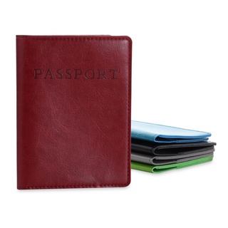 ELVERANO hombres pasaporte cubierta Unisex tarjeta de identificación titular pasaporte caso mujeres suministros de viaje moda cuero PU cartera/Multicolor (5)