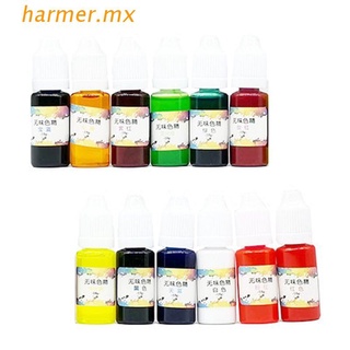har1 12 unids/set diy cristal epoxi concentrado color fino uv teñido pigmento ab pegamento hecho a mano resina material de joyería