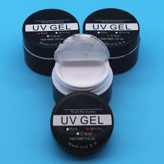 1 botella transparente UV uñas Gel manicura herramienta UV constructor extensión Gel arte de uñas