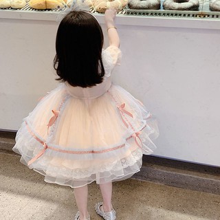2021 niños niñas neto hilo falda Lolita vestido