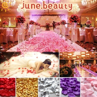 Junio 200 /500/ 1000PCS vívidos flores artificiales DIY alfombra suministros de seda pétalos de rosa artesanía colorido fiesta suministros mesa confeti decoración de boda/Multicolor