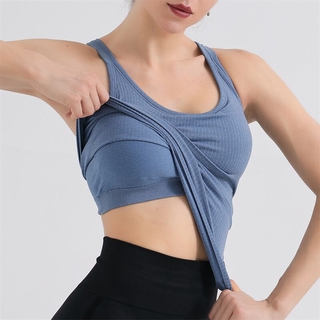 nueva camiseta casual básica de verano para yoga/camiseta deportiva sin mangas s~l