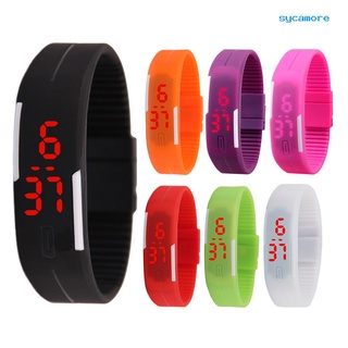 reloj de pulsera deportivo unisex de silicona led electrónico para hombres y mujeres
