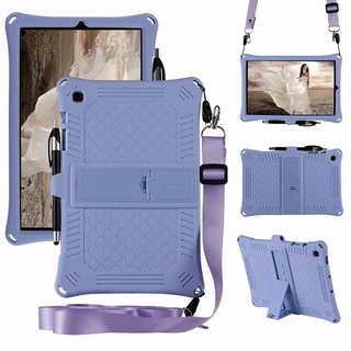 Samsung Galaxy Tab S6 Lite 10.4 kids Case For Samsung Galaxy Tab S6 Lite P610 P615 2020 Tablet Case Silicon Cover + pen + strap