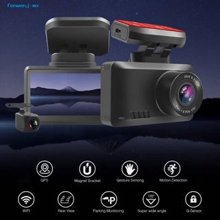 fenwenj conveniente dash cam wifi gps coche dvr cámara dual cámaras para automóviles