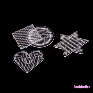 Fuelthefire Fashion 4 unids/lote cuadrado redondo estrella corazón Perler Hama cuentas Peg Board Pegboard para mm (3)