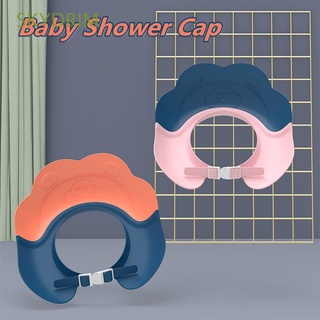SKYDRIM Portable Baby Shower Cap Waterproof Baby Bath Cap Silicone Bath Visor Ear Protection Cute Adjustable Head Cover Shampoo Shield/Multicolor