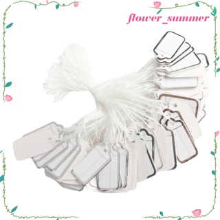 100 piezas de joyería blanca etiquetas de precio ropa regalo tarjeta de mensaje (1)