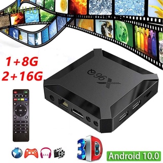 XINHUI 1GB+8GB TV box Quad Core Media Player Smart TV Box X96 Q 2.4G Android 10.0 Multimedia Player HD WIFI TV Receivers