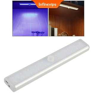 Bajo gabinete LED Sensor de movimiento ultravioleta germicida desinfección luz armario armario cama armario escaleras cocina