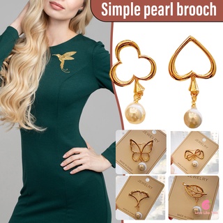 Pin Bros Lencana Manik-Manik Dekorasi Perhiasan Sederhana Untuk Mantel Kemeja Dress Wanita