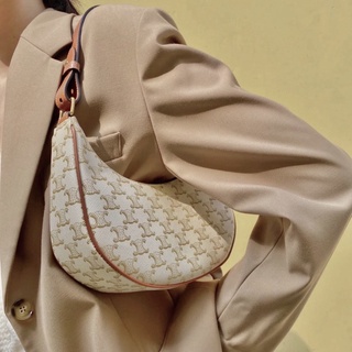 Bolsa de mano de mano femenina de textura minoritaria 2021 nueva bolsa de mujer simple medieval de moda creciente bolsa versátil bolsa de mensajero