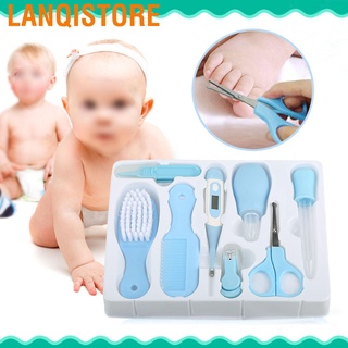 8 pzs tijeras convenientes para cortar uñas para bebés/bebés/cepillo de pelo/kit de manicura