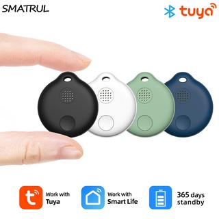 SMATRUL Tuya/smart life Bluetooth Key Finder Wireless Smart Tracker Anti-lost Alarm Tracker Child Bag Wallet APP Record 80DB Anti Lost Tag