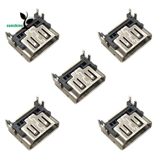 HDMI-Compatible Port Socket HD Interface Connector for Sony PS5 Playstation 5 Repair Parts 5Pcs