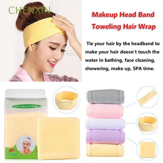 chenxin lavado cara maquillaje diadema mujeres turbante cabeza banda accesorios moda ducha yoga baño tiara ajustable turbante/multicolor