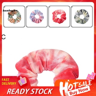 Han_ Women Tie-dye Hair Ring Elastic Rope Gradient Scrunchie Rubber Band Headwear