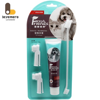 Dono - juego de pasta de dientes y cepillo de dientes para perros, pasta de dientes líquida para gatos