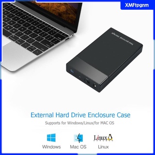[XMFTPGNM] Hard Drive Enclosure, 2.5 3.5 Inch External Hard Drive Case SSD HDD Enclosure SATA to USB 3.0 Disk Reader Support UASP (1)