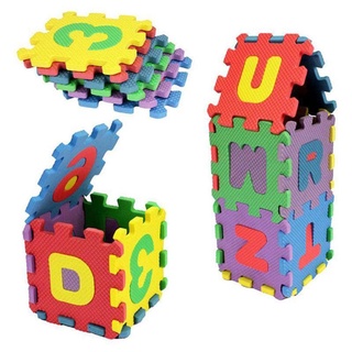 Alfombrilla de juego duradera suave de espuma Eva para niños, letra número, rompecabezas de juguete