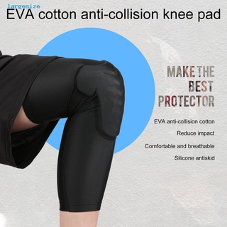 LAR_ Impact Resistant Knee Sleeves Collision Avoidance Stretch Knee Protector Soft for Running