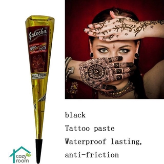 1pc natural herbal henna conos temporal impermeable tatuaje kit negro cuerpo arte pintura mehandi tinta wa