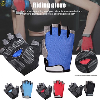 Mjy5 1 par guantes de equitación transpirables reducción de golpes de malla delgada manopla de Fitness para verano