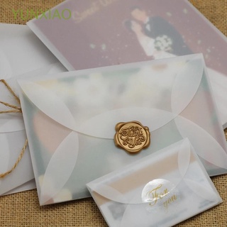 yunxiao estacionario sobres de papel de boda para bricolaje ácido sulfúrico sobres de papel postal regalo embalaje blanco para tarjeta para carta vintage semitransparente