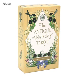 lak The Antique Anatomy Tarot 78-Card Deck Full English Oracle Cards Divination Fate Family Party Board Game