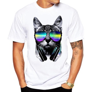 Primavera 2021 mujer camiseta de manga corta estudiante gato impresión base camisa